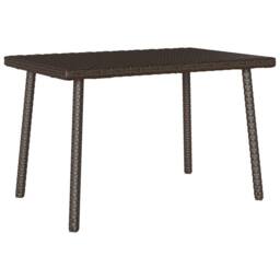 Berkfield Home Garden Coffee Table Rectangular Brown 60x40x37 cm Poly Rattan - Size: 60 x 40 x 37 cm - thumbnail 1