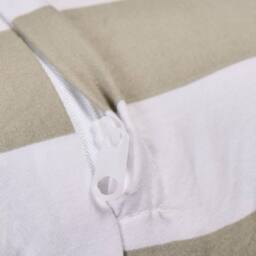 OHS 4 Pack Stripe Frill Filled Cushion Cover in Green - Size: 45 cm x 45 cm - thumbnail 4