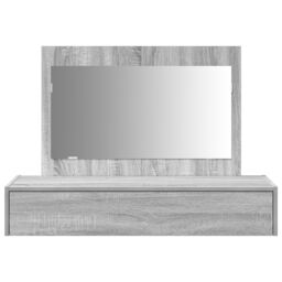 Berkfield Home Wall Hanging Dressing Table Grey Sonoma 100x40x70 cm - Size: 100 x 40 x 70 cm - thumbnail 6