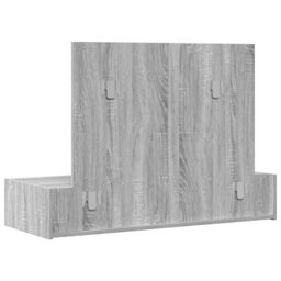 Berkfield Home Wall Hanging Dressing Table Grey Sonoma 100x40x70 cm - Size: 100 x 40 x 70 cm - thumbnail 8