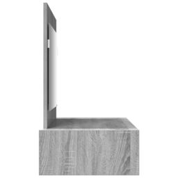 Berkfield Home Wall Hanging Dressing Table Grey Sonoma 100x40x70 cm - Size: 100 x 40 x 70 cm - thumbnail 7