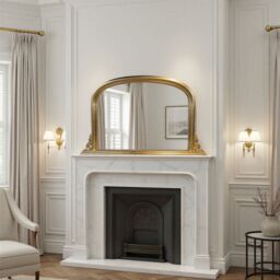 Yearn Mirrors Overmantle Gold Classic Mirror 122(w) x 77cm(h) in Metallic Gold - thumbnail 3