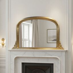 Yearn Mirrors Overmantle Gold Classic Mirror 122(w) x 77cm(h) in Metallic Gold - thumbnail 2