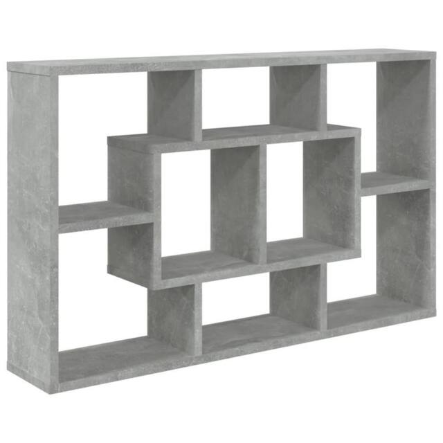 Berkfield Home Wall Shelf Concrete Grey 85x16x52.5 cm Engineered Wood - image 1