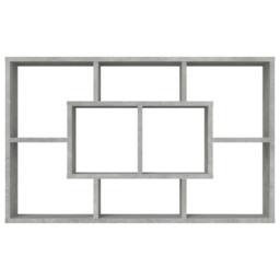 Berkfield Home Wall Shelf Concrete Grey 85x16x52.5 cm Engineered Wood - thumbnail 5