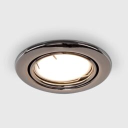 ValueLights Downlight Tiltable Fire Rated Ceiling Light Fitting 6 Pack in Black - thumbnail 2