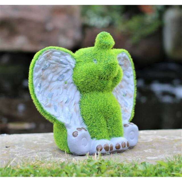 SPETLEK Garden Ornament Elephant Animal in Green - image 1
