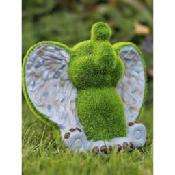 SPETLEK Garden Ornament Elephant Animal in Green - thumbnail 3