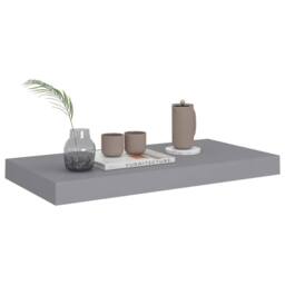 Berkfield Home Durable Floating Wall Shelves 2 pcs Grey 50x23x3.8 cm MDF - thumbnail 7