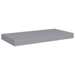 Berkfield Home Durable Floating Wall Shelves 2 pcs Grey 50x23x3.8 cm MDF - thumbnail 1