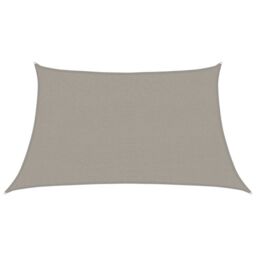 Berkfield Home Sunshade Sail 160 g/m¬≤ Trapezium Light Grey 3/4x2 m HDPE - thumbnail 2