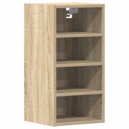 Berkfield Home Hanging Cabinet Sonoma Oak 30x29.5x60 cm Engineered Wood in Light Brown - thumbnail 1