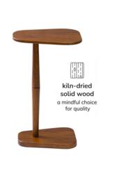 MH London Alina Side Table Solid Wood Bedside Table for Living Room & Bedroom in Walnut - thumbnail 5