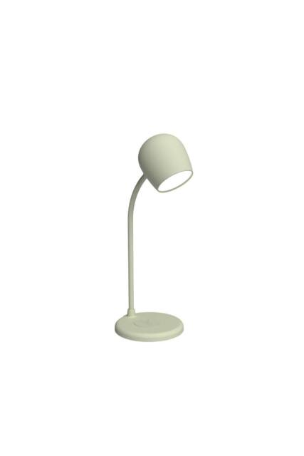 Kreafunk Ellie Lamp with Wireless Charger & Bluetooth Speaker - Dusty Olive - image 1