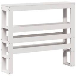 Berkfield Home Bed Frame with Headboard without Mattress White 75x190 cm Small Single - thumbnail 6