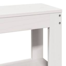 Berkfield Home Bed Frame with Headboard without Mattress White 75x190 cm Small Single - thumbnail 9