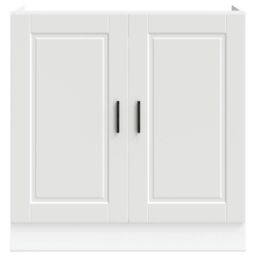 "Berkfield Home Sink Base Cabinet¬†""Porto"" White 80x46x81.5 cm¬†Engineered Wood - Size: 80x46x81.5 cm" - thumbnail 4