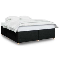 Berkfield Home Bed Frame without Mattress Black¬†Super King Fabric in Black - Size: Super King - thumbnail 1