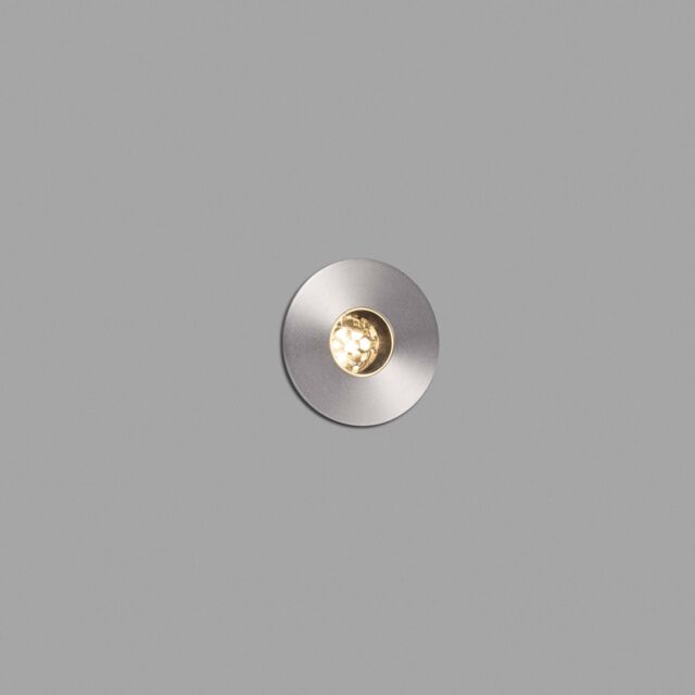 Netlighting Grund LED Small Outdoor In Ground Recessed Spotlight Matt Nickel IP67 in Grey - image 1