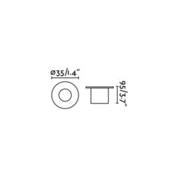 Netlighting Grund LED Small Outdoor In Ground Recessed Spotlight Matt Nickel IP67 in Grey - thumbnail 2