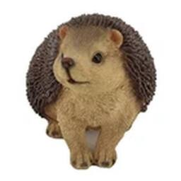 EONLION Cute Hedgehog Garden Animal Decoration Statue Lawn Ornament in Brown - thumbnail 1