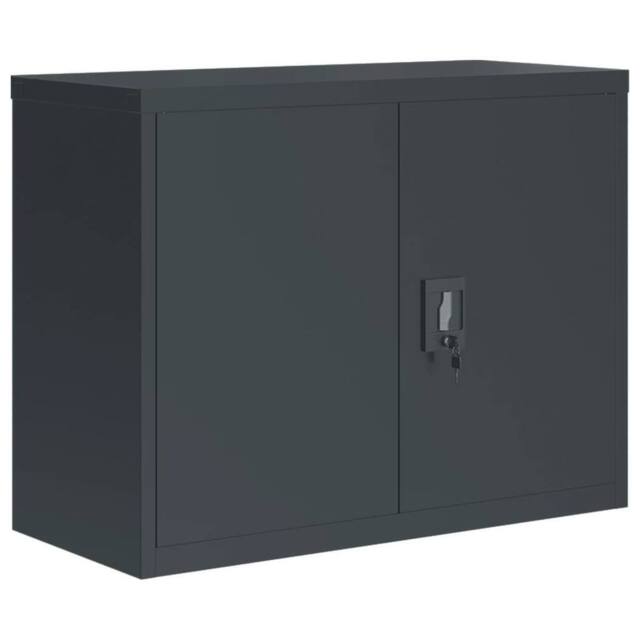 Berkfield Home File Cabinet Anthracite 90x40x70 cm Steel in Dark Grey - Size: 90 x 40 x 70 cm - image 1