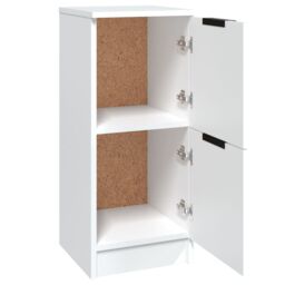 Berkfield Home Sideboards 2 pcs White 30x30x70 cm Engineered Wood - Size: 30 x 30 x 70 cm - thumbnail 6