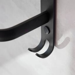 SPETLEK Double Towel Rail Holder Wall Mounted Bathroom Rack Shelf-60CM in Black - thumbnail 6