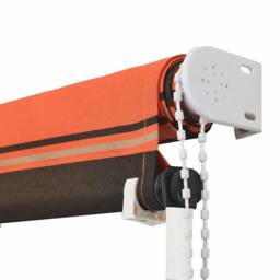 Berkfield Home Retractable Awning 350x150 cm Orange & Brown - thumbnail 5