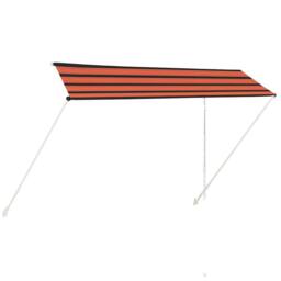 Berkfield Home Retractable Awning 350x150 cm Orange & Brown