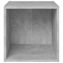 Berkfield Home TV Cabinets 4 pcs Concrete Grey 37x35x37 cm Engineered Wood - Size: 37 x 35 x 37 cm - thumbnail 4