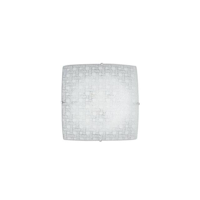 Netlighting PAMELA LED Patterned Glass Ceiling Light White 1480lm 4000K 30x30cm - Size: 30x30 cm - image 1