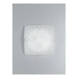 Netlighting PAMELA LED Patterned Glass Ceiling Light White 1480lm 4000K 30x30cm - Size: 30x30 cm - thumbnail 2