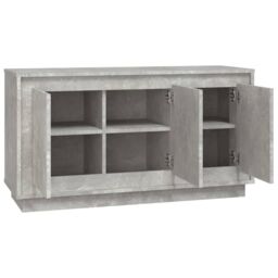 Berkfield Home Sideboard Concrete Grey 102x35x55 cm Engineered Wood - Size: 102 x 35 x 55 cm - thumbnail 6