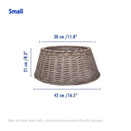 SPETLEK Decoration Wicker Basket Decor Small in Grey - Size: 0.6m2 - thumbnail 2