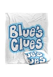 Blues Clues Blue's Clues Vintage Logo Silky Touch Super Soft Throw Blanket 152 X 127 cm in White - thumbnail 2