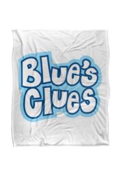 Blues Clues Blue's Clues Vintage Logo Silky Touch Super Soft Throw Blanket 152 X 127 cm in White - thumbnail 1