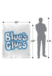 Blues Clues Blue's Clues Vintage Logo Silky Touch Super Soft Throw Blanket 152 X 127 cm in White - thumbnail 5