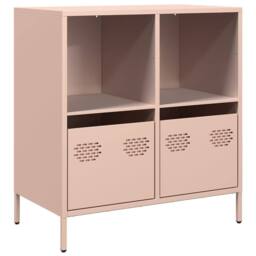 Berkfield Home Sideboard Pink 68x39x73.5 cm Cold-rolled Steel