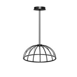 CGC Lighting Paraplu 2 Black 60cm Hemisphere LED Ceiling Pendant - thumbnail 3