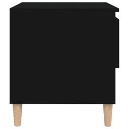 Berkfield Home Bedside Tables 2 pcs Black 50x46x50 Engineered Wood - thumbnail 6