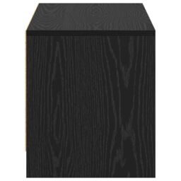 Berkfield Home TV Stand Black oak Engineered Wood - thumbnail 7