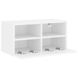 Berkfield Home TV Wall Cabinet White 60x30x30 cm Engineered Wood - Size: 60 x 30 x 30 cm - thumbnail 7