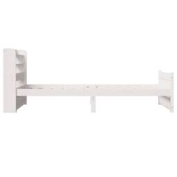 Berkfield Home Beautiful Bed Frame with Headboard without Mattress White 90x190 - Size: Single - thumbnail 7