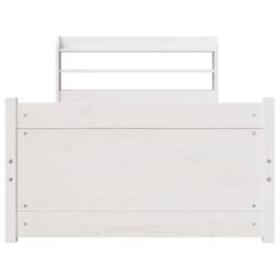 Berkfield Home Beautiful Bed Frame with Headboard without Mattress White 90x190 - Size: Single - thumbnail 4