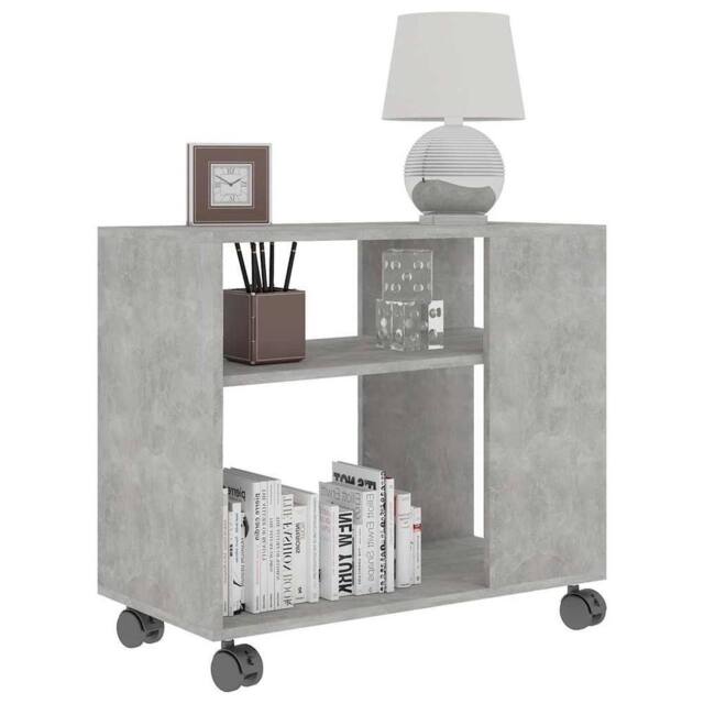 Berkfield Home Side Table Concrete Grey 70x35x55 cm Engineered Wood - Size: 70 x 35 x 55 cm - image 1