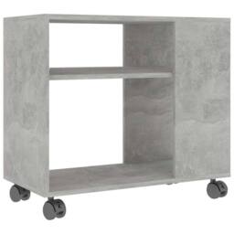 Berkfield Home Side Table Concrete Grey 70x35x55 cm Engineered Wood - Size: 70 x 35 x 55 cm - thumbnail 3