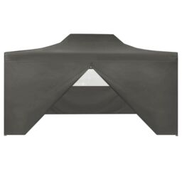 Berkfield Home Foldable Tent Pop-Up with 4 Side Walls 3x4.5 m Anthracite in Black - thumbnail 2