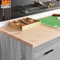 Berkfield Home Durable Garage Storage Cabinet Grey Sonoma 40x51x85 cm Solid Wood Pine - Size: 40 x 51 x 85 cm - thumbnail 1