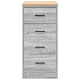 Berkfield Home Durable Garage Storage Cabinet Grey Sonoma 40x51x85 cm Solid Wood Pine - Size: 40 x 51 x 85 cm - thumbnail 6